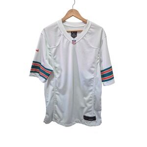 NWOT Nike NFL Miami Dolphins Football Jersey White Orange Teal Mens Medium‎